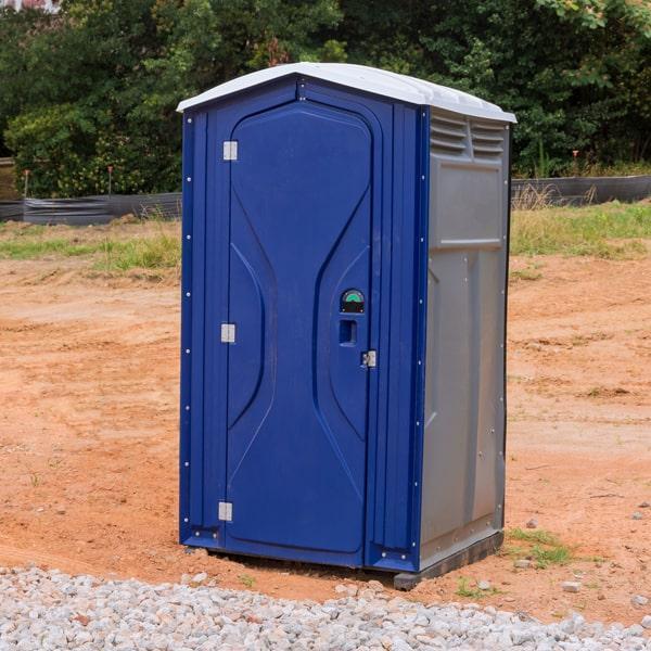 short-term porta potties should be serviced regularly, normally once a week